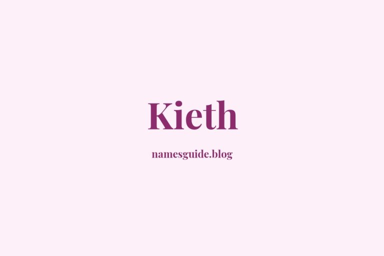 58+ Classic Middle Names for Kieth