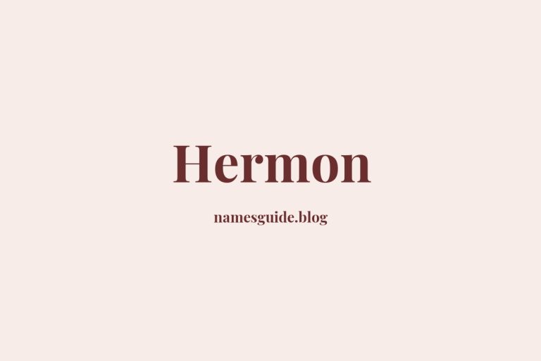59+ Unique Middle Names for Hermon