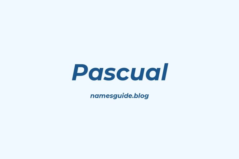 40+ Classic Middle Names for Pascual