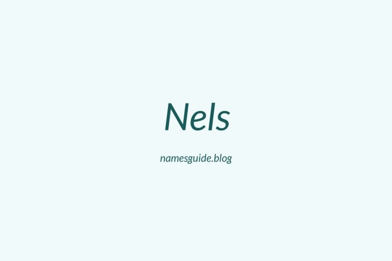 52+ Classic Middle Names for Nels