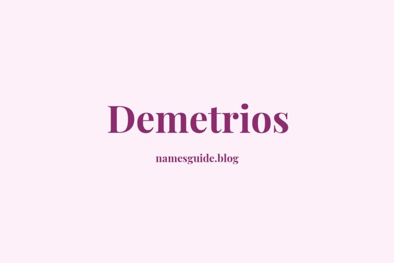 59+ Unique Middle Names for Demetrios