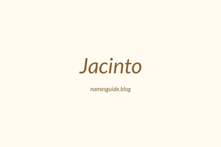 52+ Unique Middle Names for Jacinto
