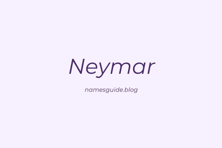 55+ Unique Middle Names for Neymar
