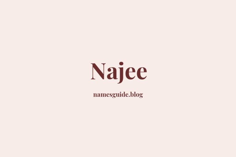 53+ Unique Middle Names for Najee