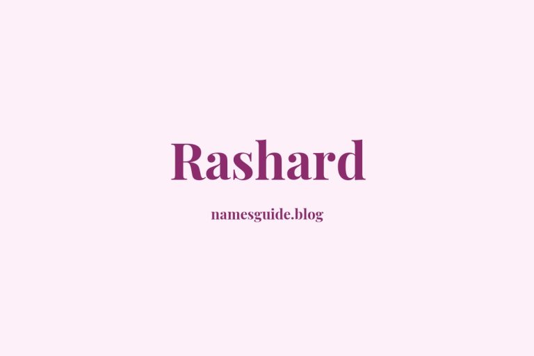 47+ Unique Middle Names for Rashard