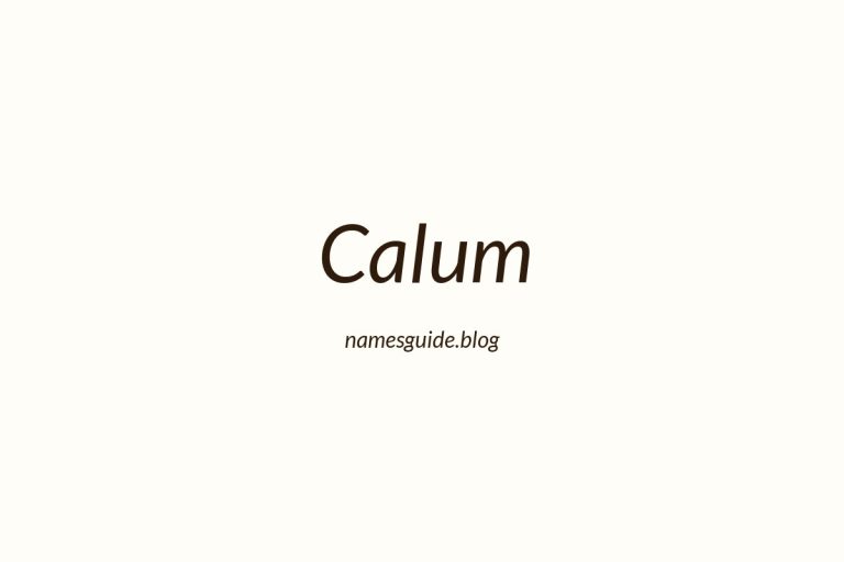 43+ Classic Middle Names for Calum
