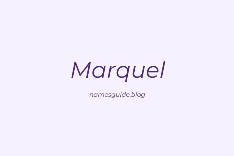 46+ Unique Middle Names for Marquel