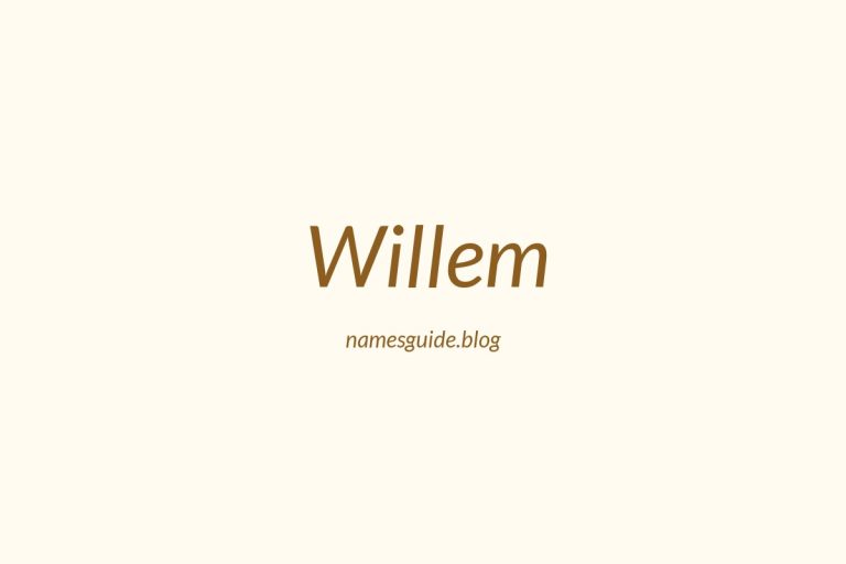 60+ Unique Middle Names for Willem