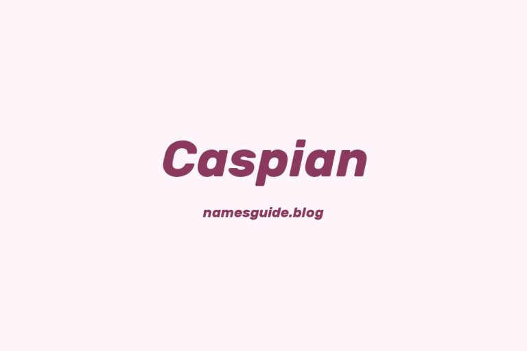 58+ Unique Middle Names for Caspian