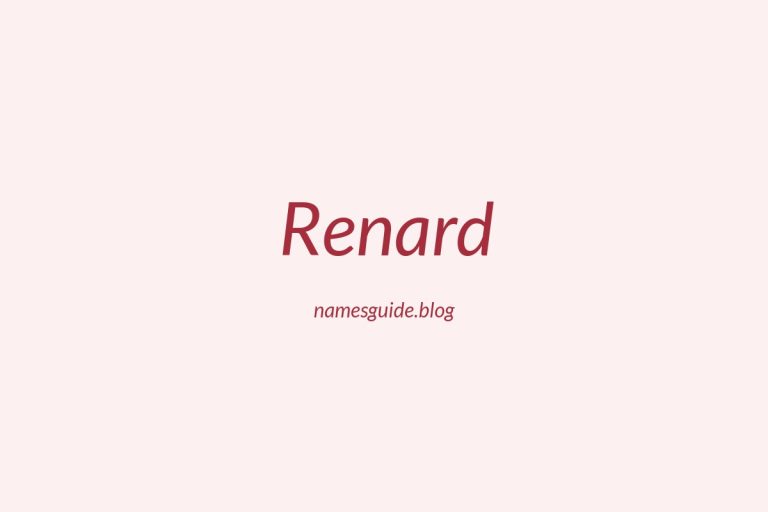 57+ Unique Middle Names for Renard