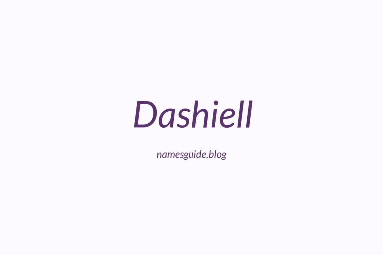 57+ Unique Middle Names for Dashiell