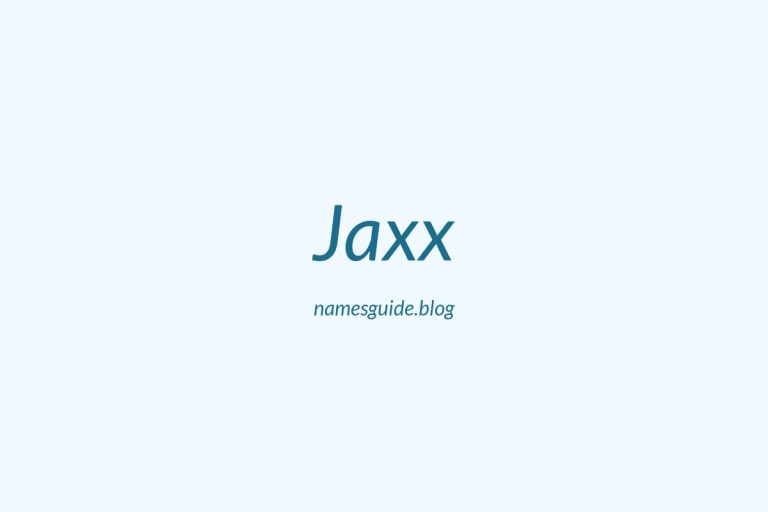 55+ Unique Middle Names for Jaxx