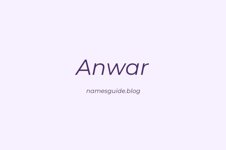 56+ Unique Middle Names for Anwar