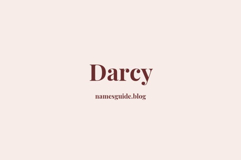 56+ Unique Middle Names for Darcy