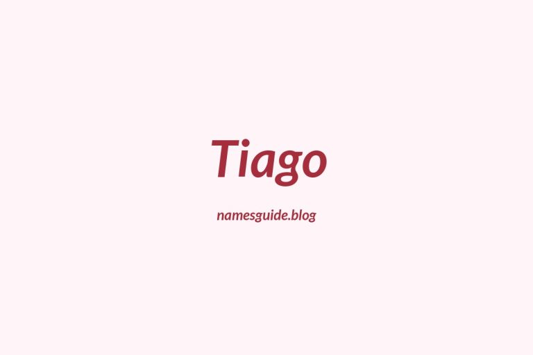 39+ Classic Middle Names for Tiago