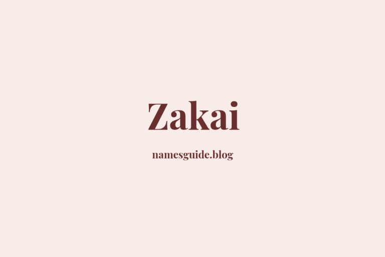 60+ Unique Middle Names for Zakai