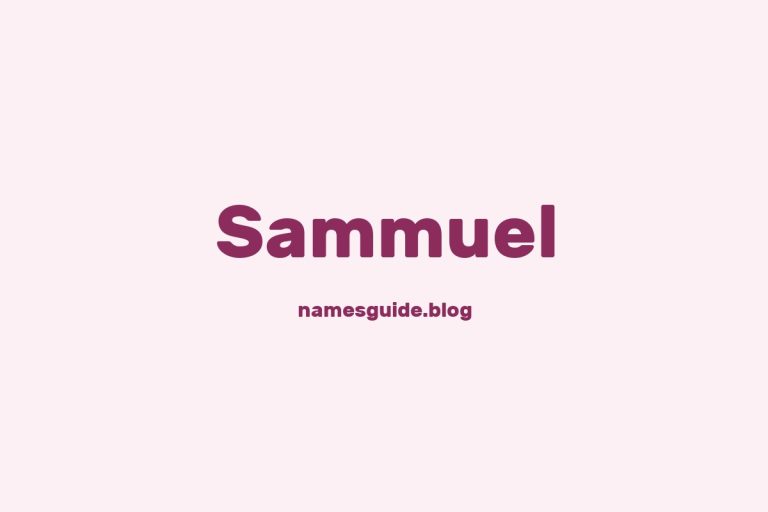 57+ Unique Middle Names for Sammuel