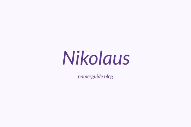 52+ Unique Middle Names for Nikolaus