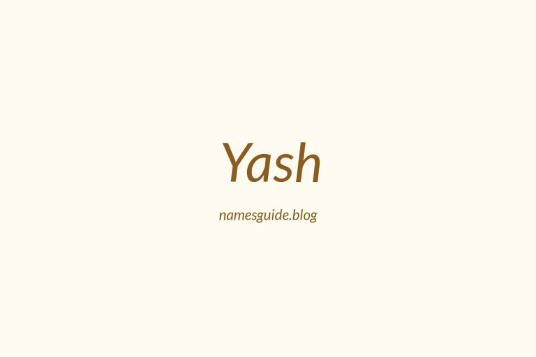 59+ Unique Middle Names for Yash