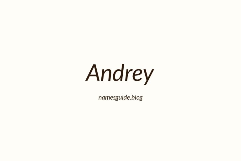60+ Unique Middle Names for Andrey