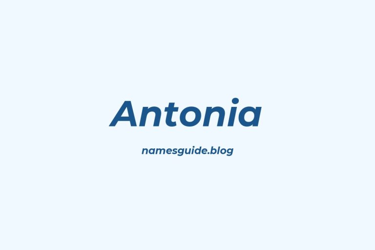 Fifty Plus Classic Middle Names for Antonia