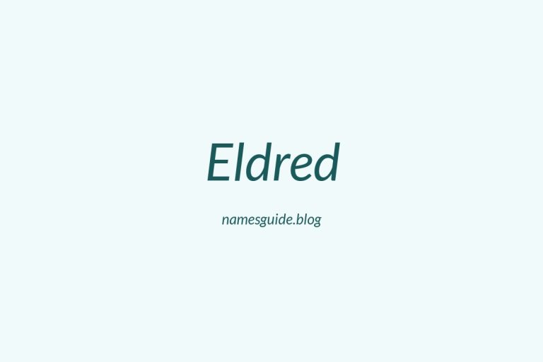 59+ Unique Middle Names for Eldred