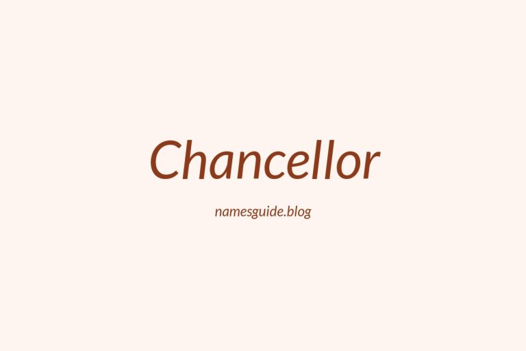 53+ Unique Middle Names for Chancellor
