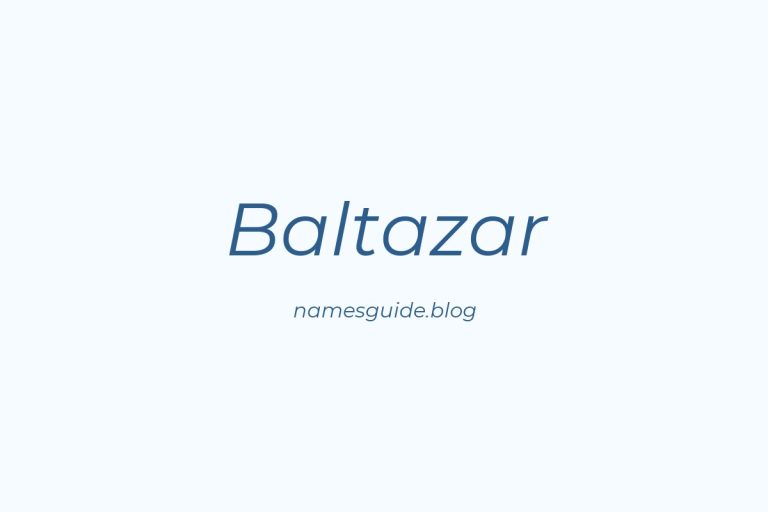 38+ Unique Middle Names for Baltazar