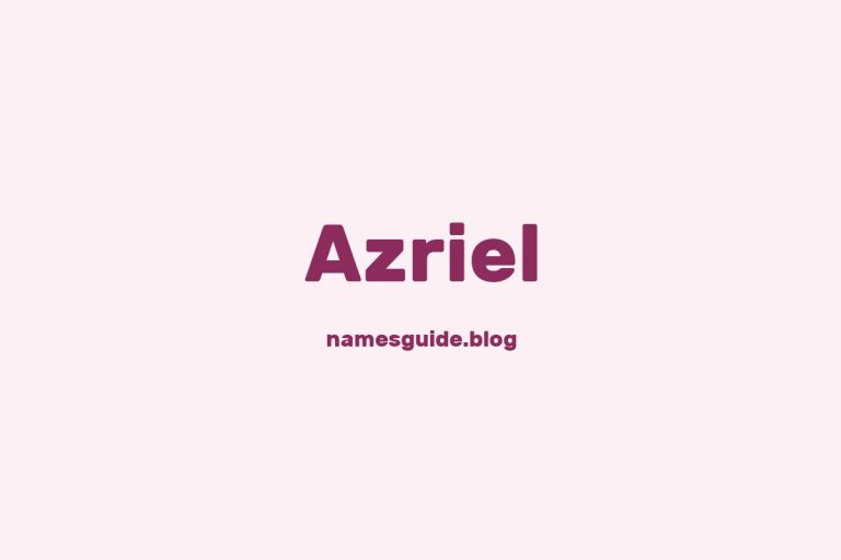 39+ Unique Middle Names for Azriel