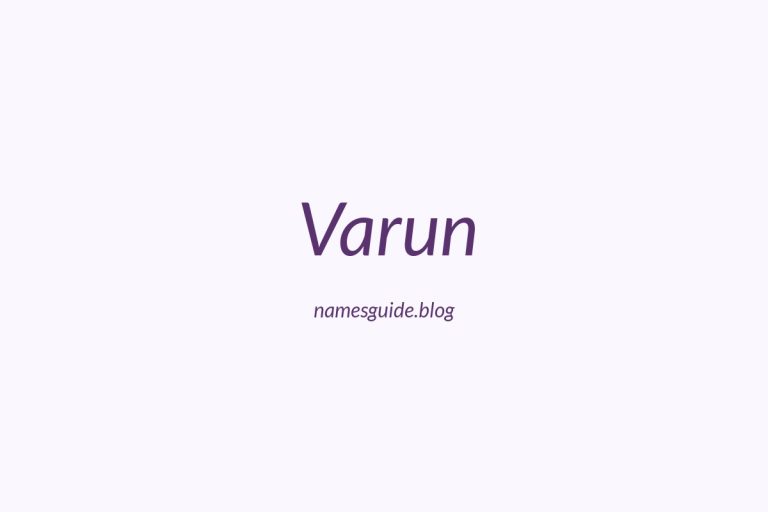 50+ Unique Middle Names for Varun