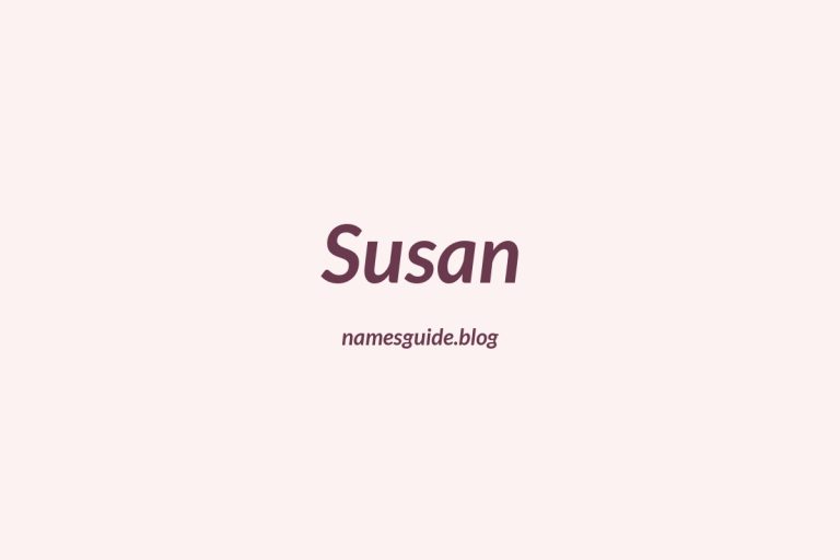 62+ Classic Middle Names for Susan