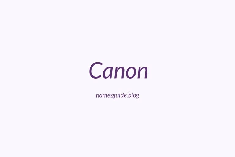 57+ Unique Middle Names for Canon