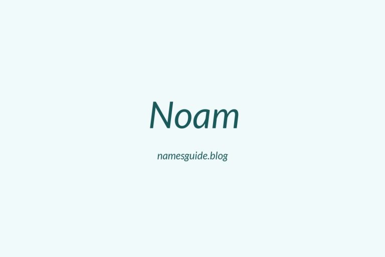 57+ Unique Middle Names for Noam