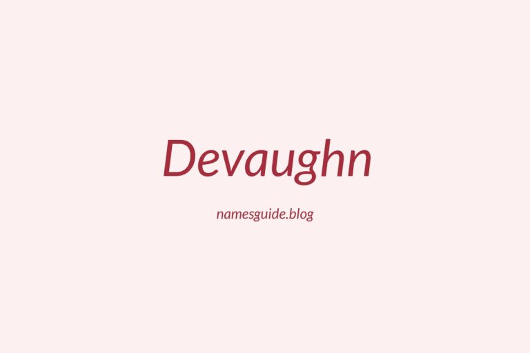50+ Unique Middle Names for Devaughn