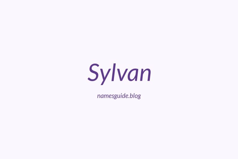 57+ Unique Middle Names for Sylvan