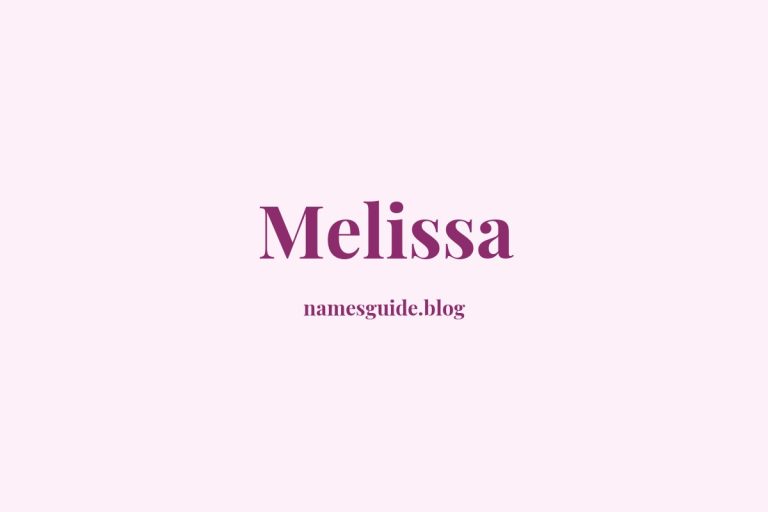 57+ Unique Middle Names for Melissa