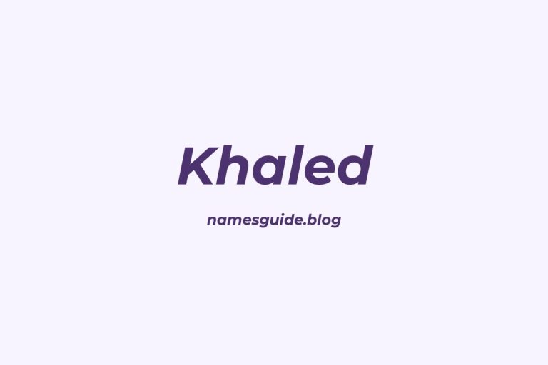 55+ Unique Middle Names for Khaled