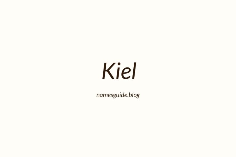 41+ Unique Middle Names for Kiel