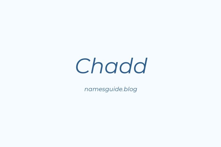 59+ Classic Middle Names for Chadd