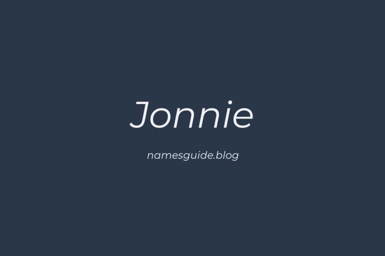 58+ Unique Middle Names for Jonnie