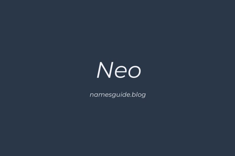 50+ Unique Middle Names for Neo