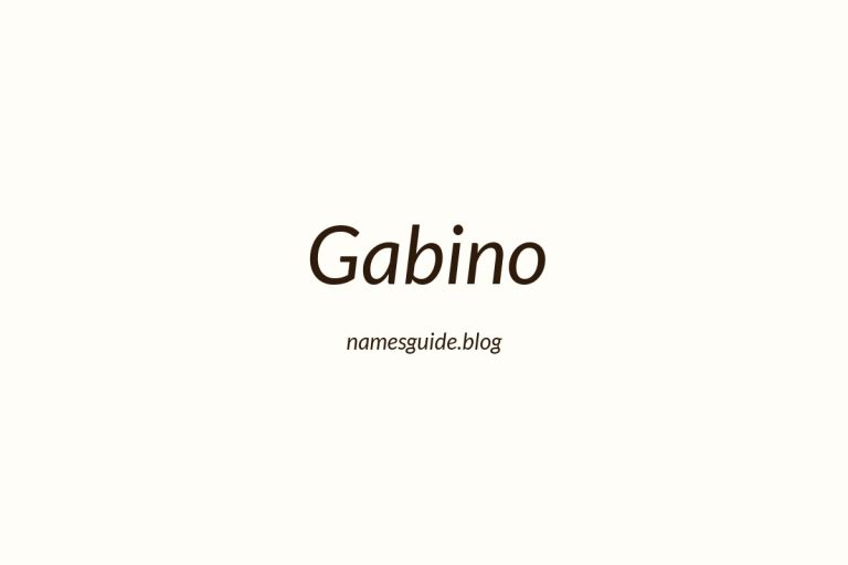 60+ Unique Middle Names for Gabino