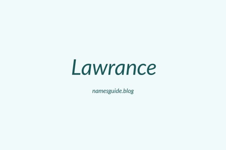 59+ Unique Middle Names for Lawrance