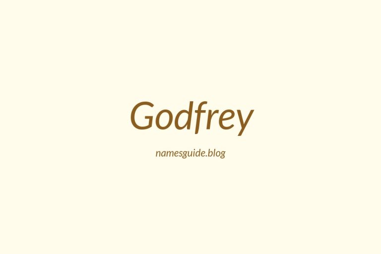 59+ Classic Middle Names for Godfrey