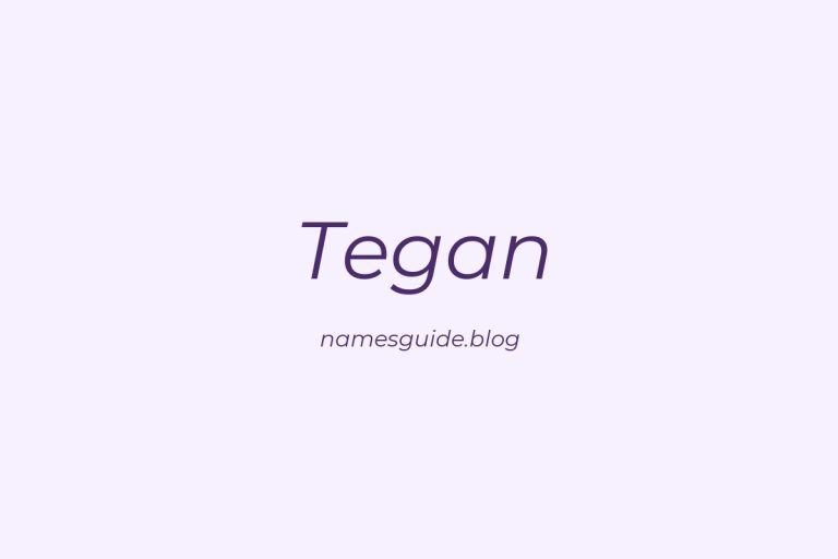 52+ Unique Middle Names for Tegan