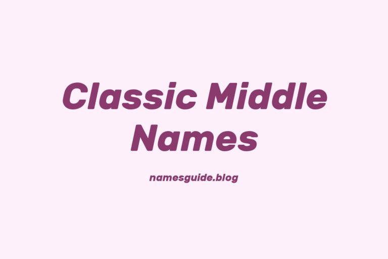 50+ Classic Middle Names for Dontay