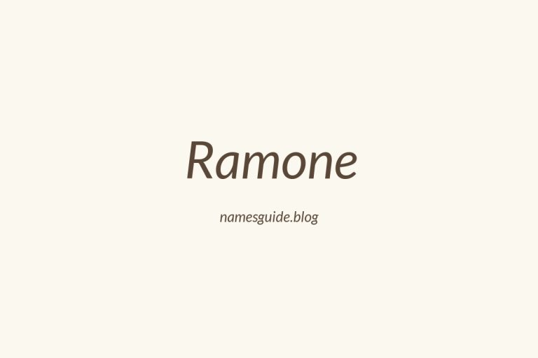 62+ Classic Middle Names for Ramone