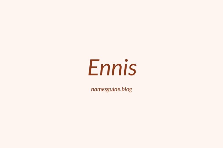 55+ Unique Middle Names for Ennis