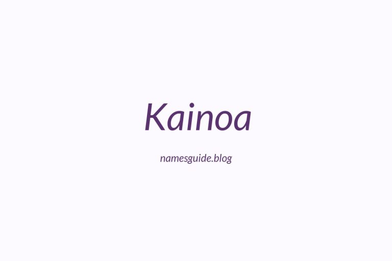 53+ Unique Middle Names for Kainoa