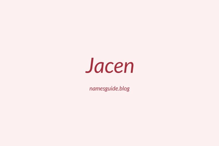 50+ Unique Middle Names for Jacen